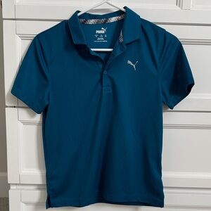 Puma Kids Teal Polo Shirt